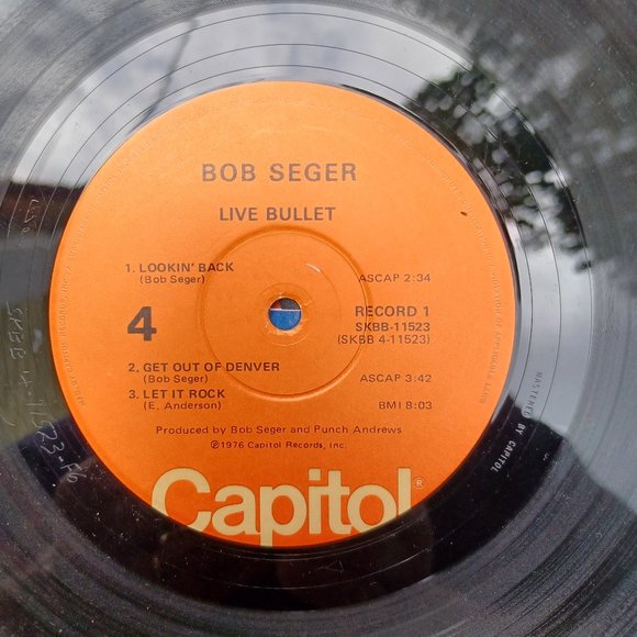 Vintage Bob Seger And The Silver Bullet Band "Live Bullet"  Vinyl Record - Picture 7 of 9